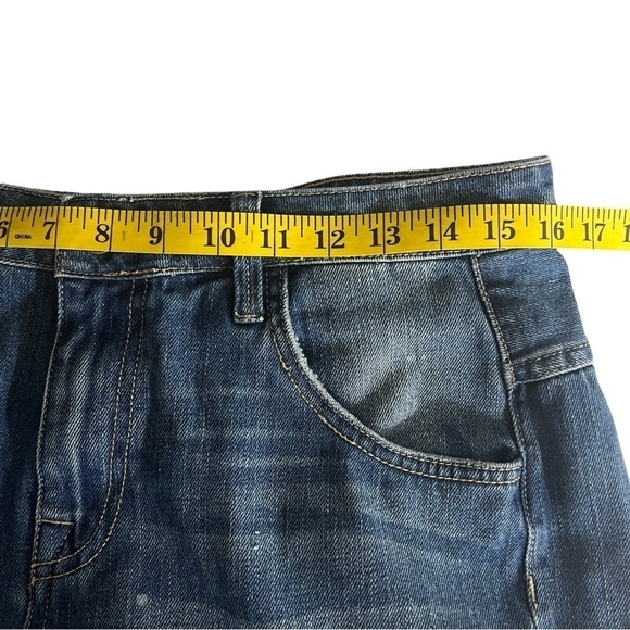 Wildfox Jeans Women's 28 Baggy Crop Da Vinci Medium Wash Distressed - Picture 10 of 12